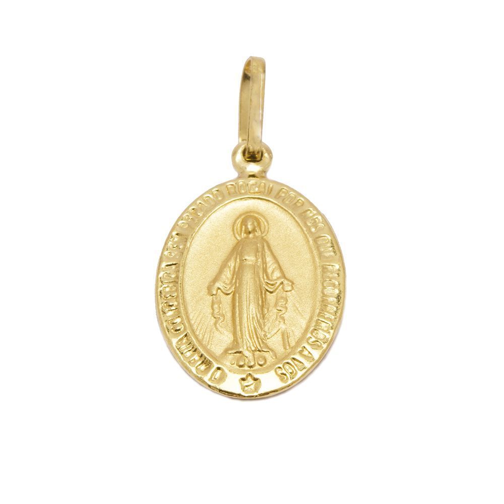 Pingente Nsra. das Gra�as Milagrosa em Ouro 18 Kilates - 20249